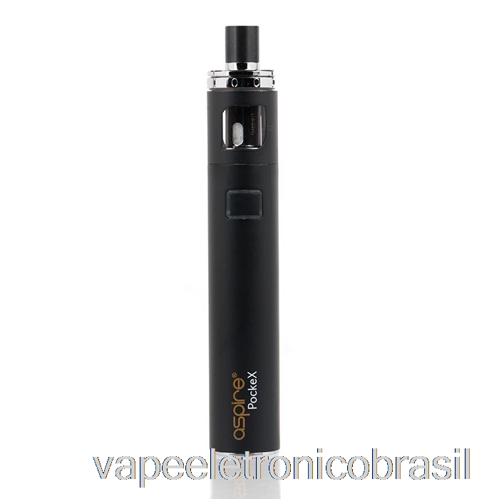 Vape Eletrônico Aspire Pockex Aio Starter Kit Preto